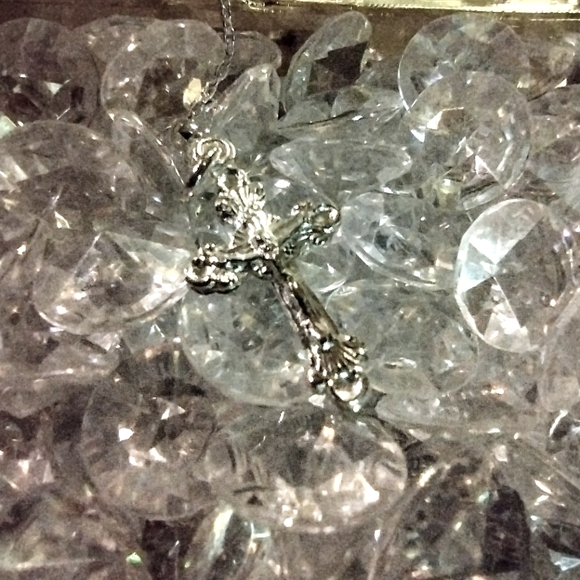 925 Sterling Silver Rosary Necklace - Picture 7 of 7